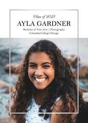 Thin Line Graduation Announcement