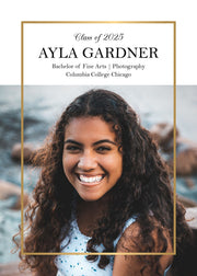 Thin Line Graduation Announcement