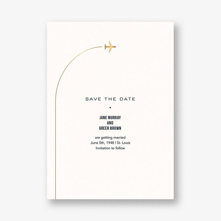 Flying High Save the Date Card