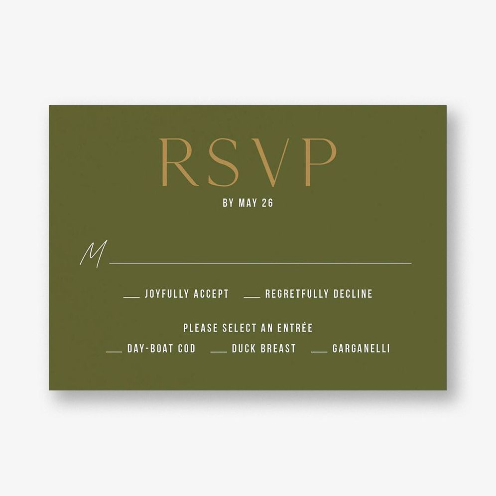 Simply Us Green Response Card