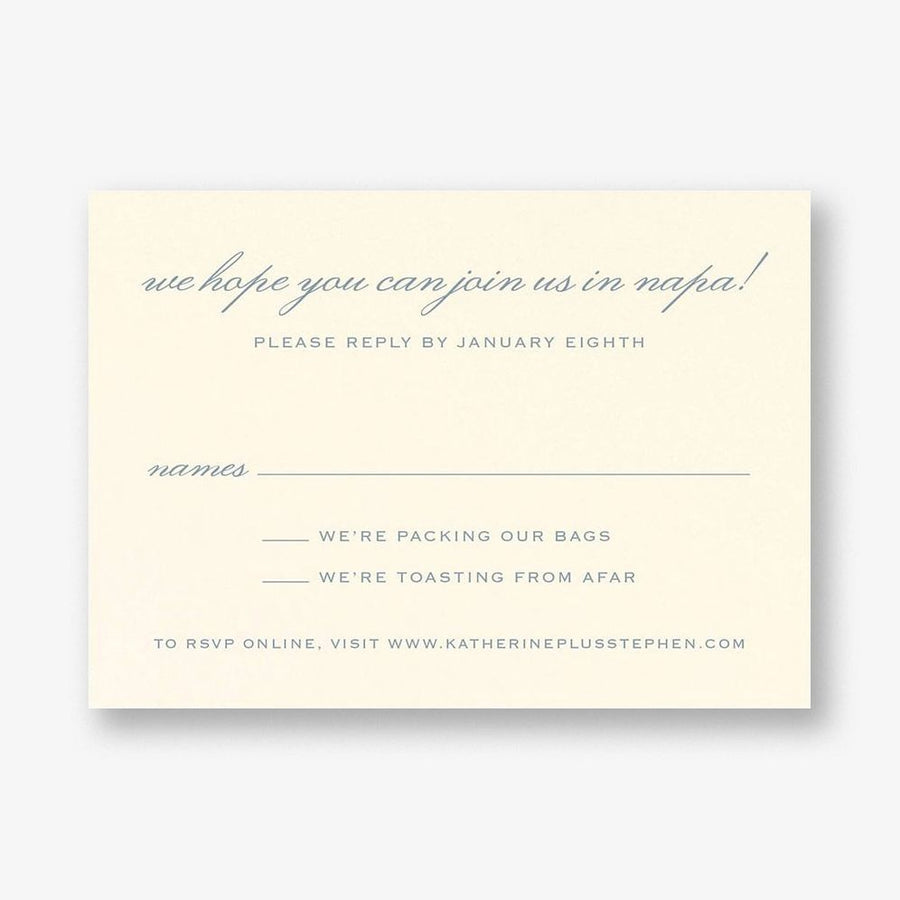 Wine Country Response Card