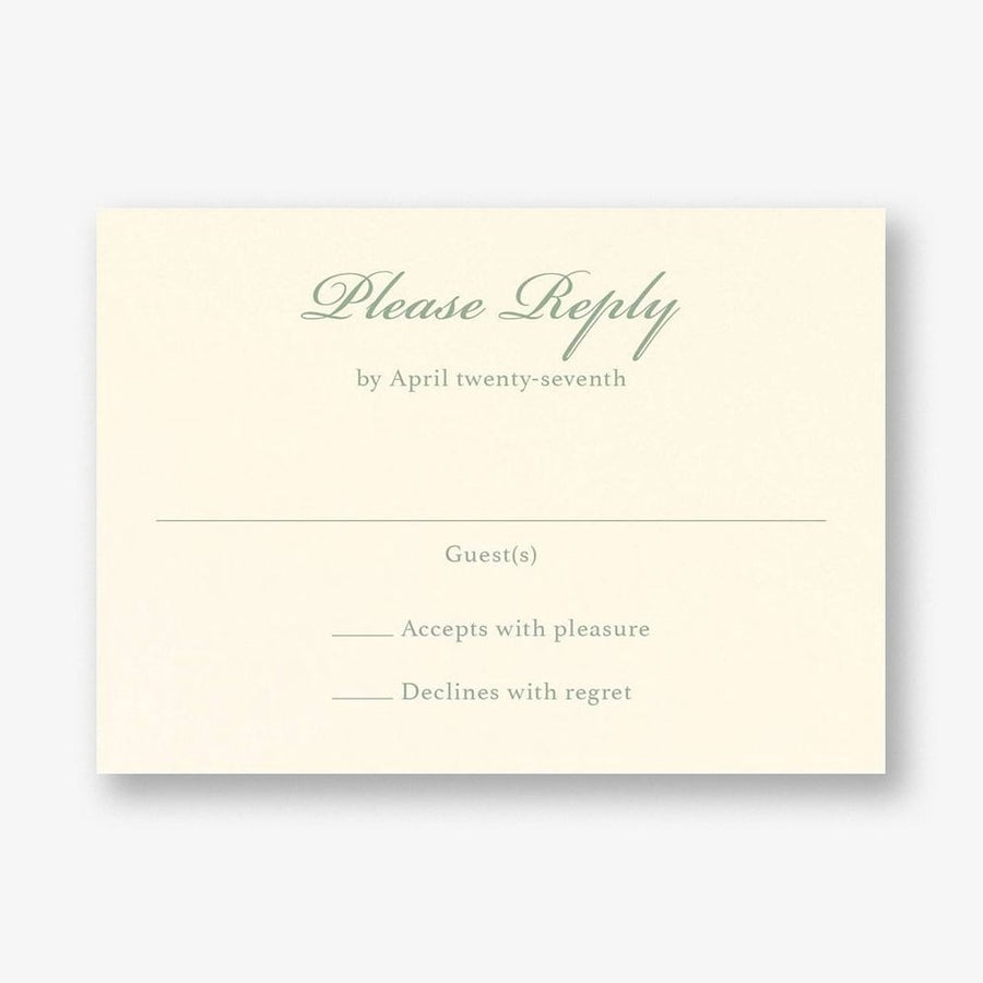 English Ivy Response Card