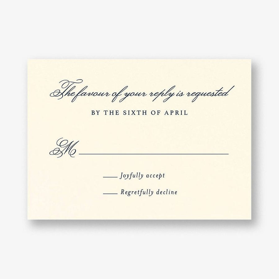 Simply Traditional Response Card