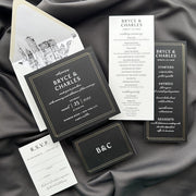 Duo Border Wedding Invitation