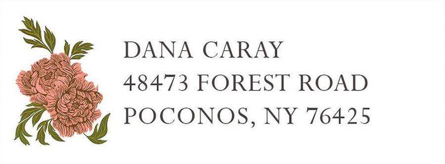 Delicate Florals Return Address Label