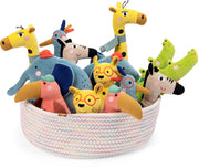 Les Toupitis Giraffe Plush Toy Rattle