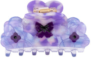 Three Pansies Hair Claw