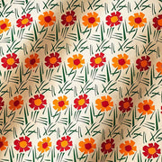 Red & Yellow Retro Flower Handmade Paper
