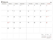 2027 Marks Black B6 Weekly Left Weekly Desk Planner