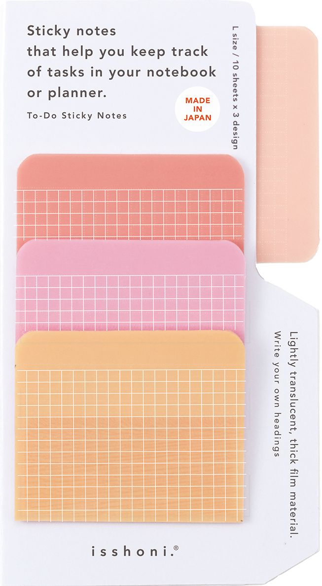 isshoni. To-Do Sticky Notes Red