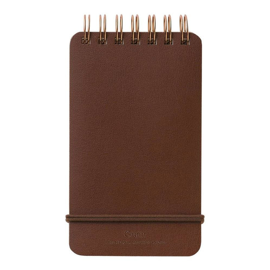 Midori Brown Top Spiral Reporter Pad