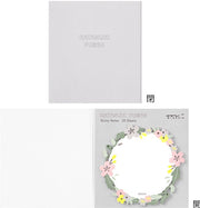 Midori Sticky Notes - Die-Cut Wreath