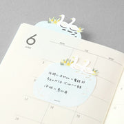Midori Sticky Notes - Die-Cut Swans