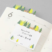 Midori Sticky Notes - Die-Cut Forest