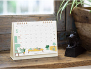 2027 Midori Desk Calendar Ring Dog M Size