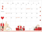 2027 Midori Desk Calendar Ring Dog M Size