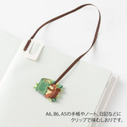 Midori Embroidery Bookmark Clip Hedgehog