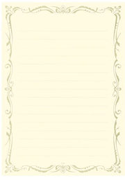 L.Writing Paper Cream A5 Lined