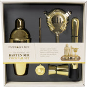 Cocktail Set with Bamboo Stand