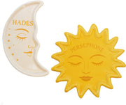Greek Myth Ceramic Trinket Dish Set of 2, Hades and Persephone