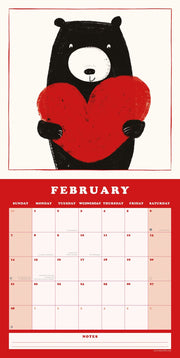 2027 Bear Wall Calendar