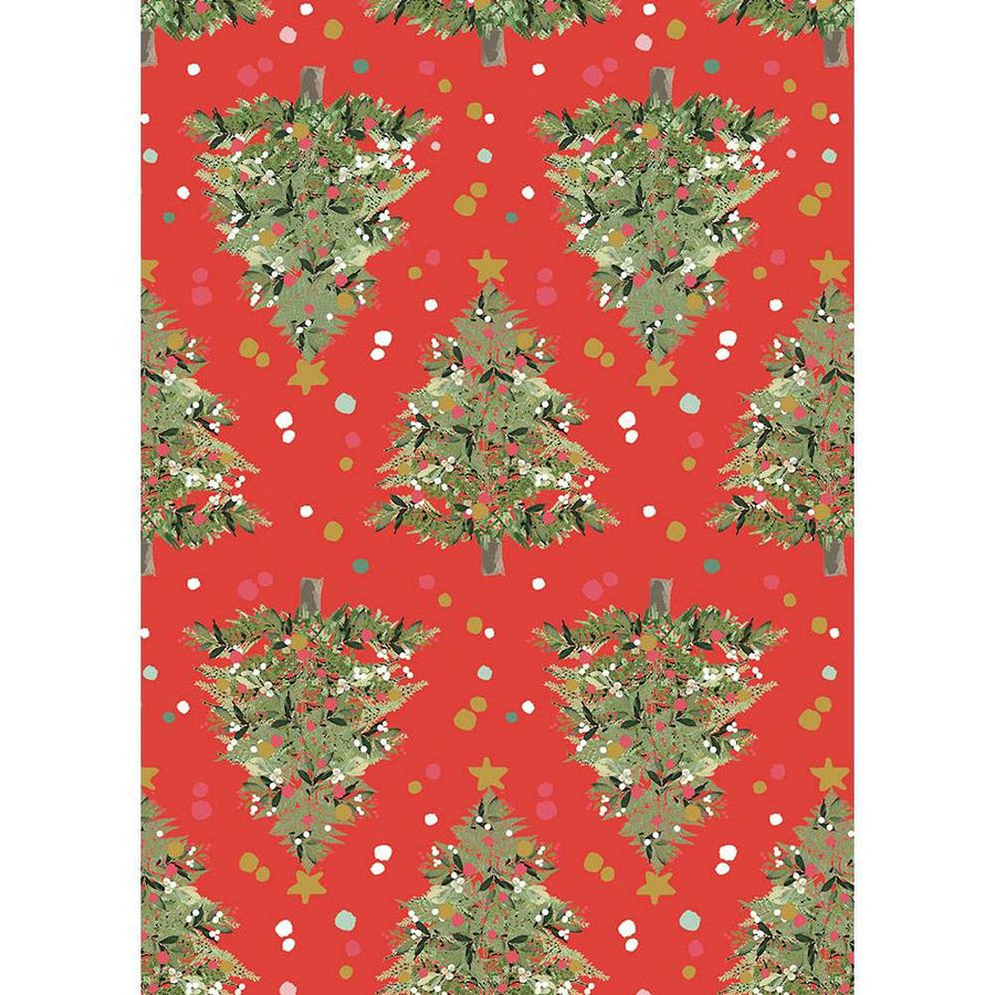 Festive Trees Flat Wrap