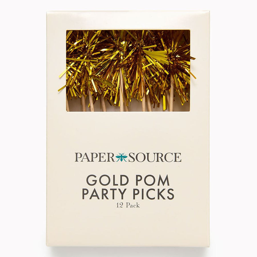 Gold Pom Party Picks