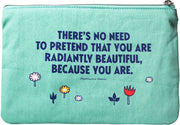 Pouch (Recycled Cotton) (16.5cm x 24cm) - Moomin (Hug)