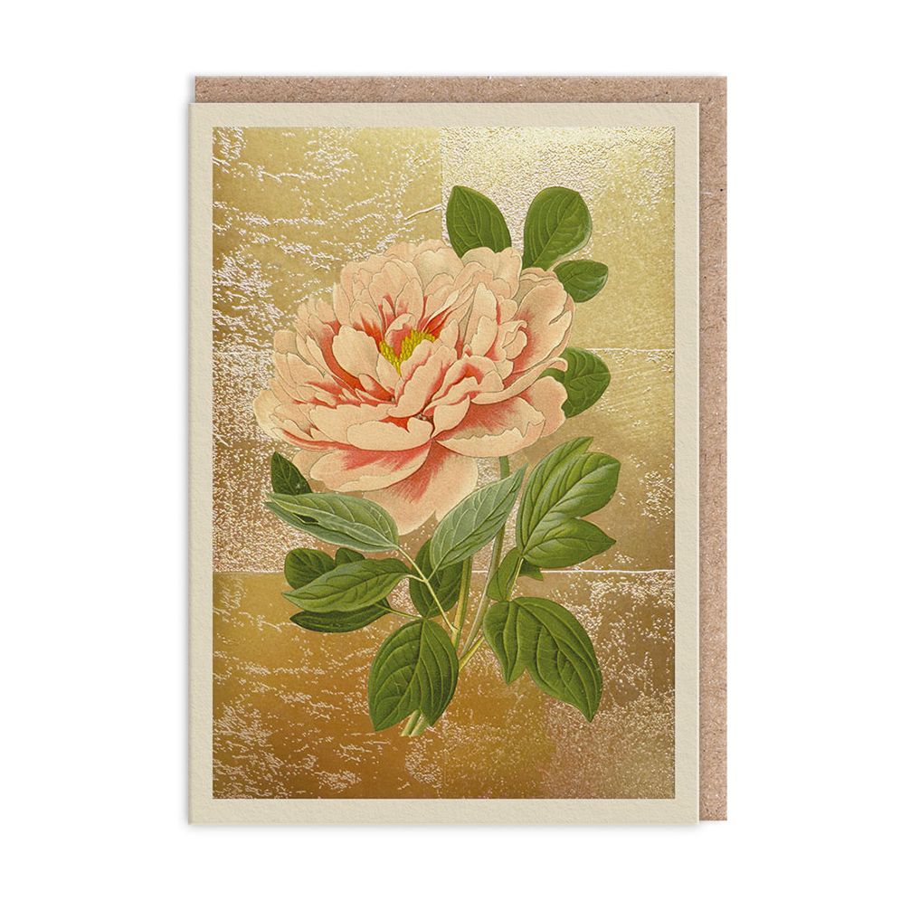 Tree Peony Blank Card