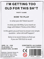 I'm Getting Too Old For This Sh*t Game