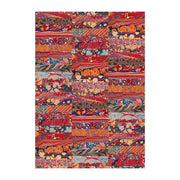 Flat Wrap Red Marbled Papers