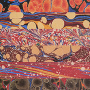 Flat Wrap Red Marbled Papers