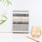 Paper Wasp Recycled B&W Cross-stitch Lines Journal