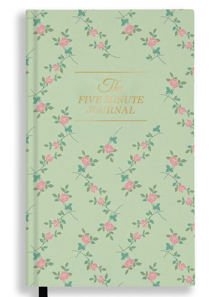 Five Minute Journal Green Floral