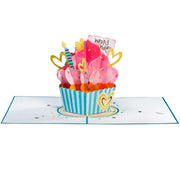 Paper Love Birthday Cupcake Pop Up Card