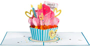 Paper Love Birthday Cupcake Pop Up Card