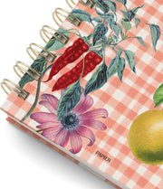 Garden Table B5 Hardcover Spiral Recipe Journal