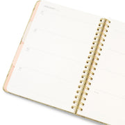 2027 Trellis B5 Hardcover Spiral Calendar Year Planner, 4 Dividers, Green