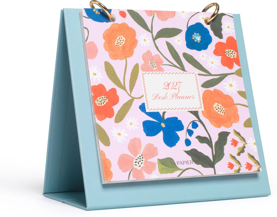 2027 Dewdrop Daydream Spiral Desk Calendar