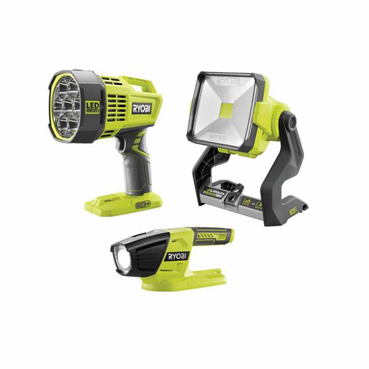 18V ONE+ 3-Tool Light Combo Kit with Hybrid Spot Light, Hybrid Work Light, and LED Light (Tools Only)