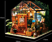 DIY Wooden Miniature Kit Cathy's Flower House