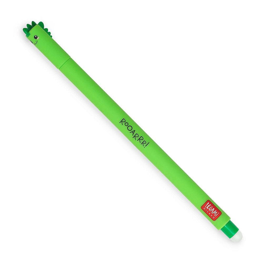 Legami Dino Erasable Gel Pen - Green Ink