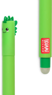 Legami Dino Erasable Gel Pen - Green Ink