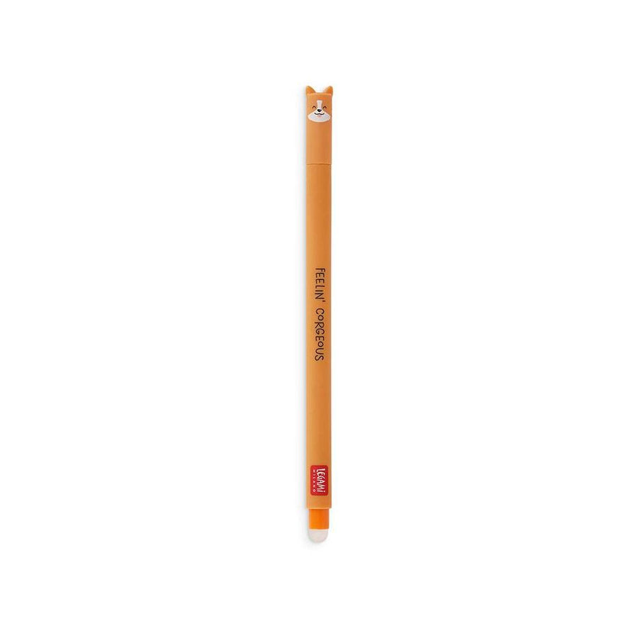 Legami Corgi Erasable Gel Pen - Black Ink
