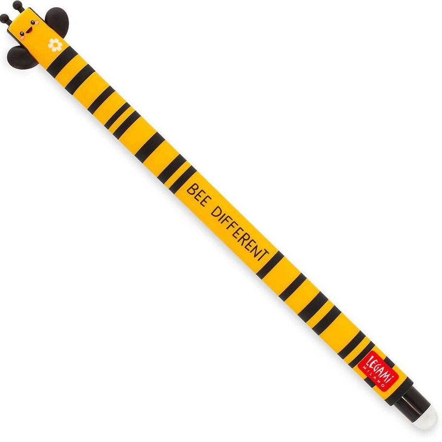 Legami Bee Erasable Gel Pen - Black Ink