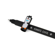 Legami Penguin Erasable Gel Pen - Turquoise Ink