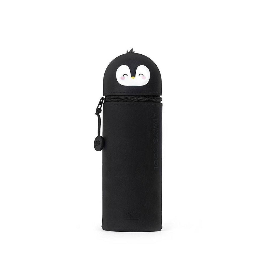 Legami 2-In-1 Silicone Pencil Case - Kawaii - Penguin