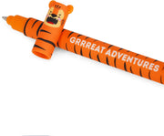 Legami Tiger Erasable Gel Pen - Orange Ink