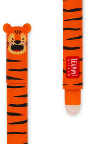 Legami Tiger Erasable Gel Pen - Orange Ink