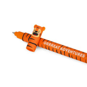 Legami Tiger Erasable Gel Pen - Orange Ink